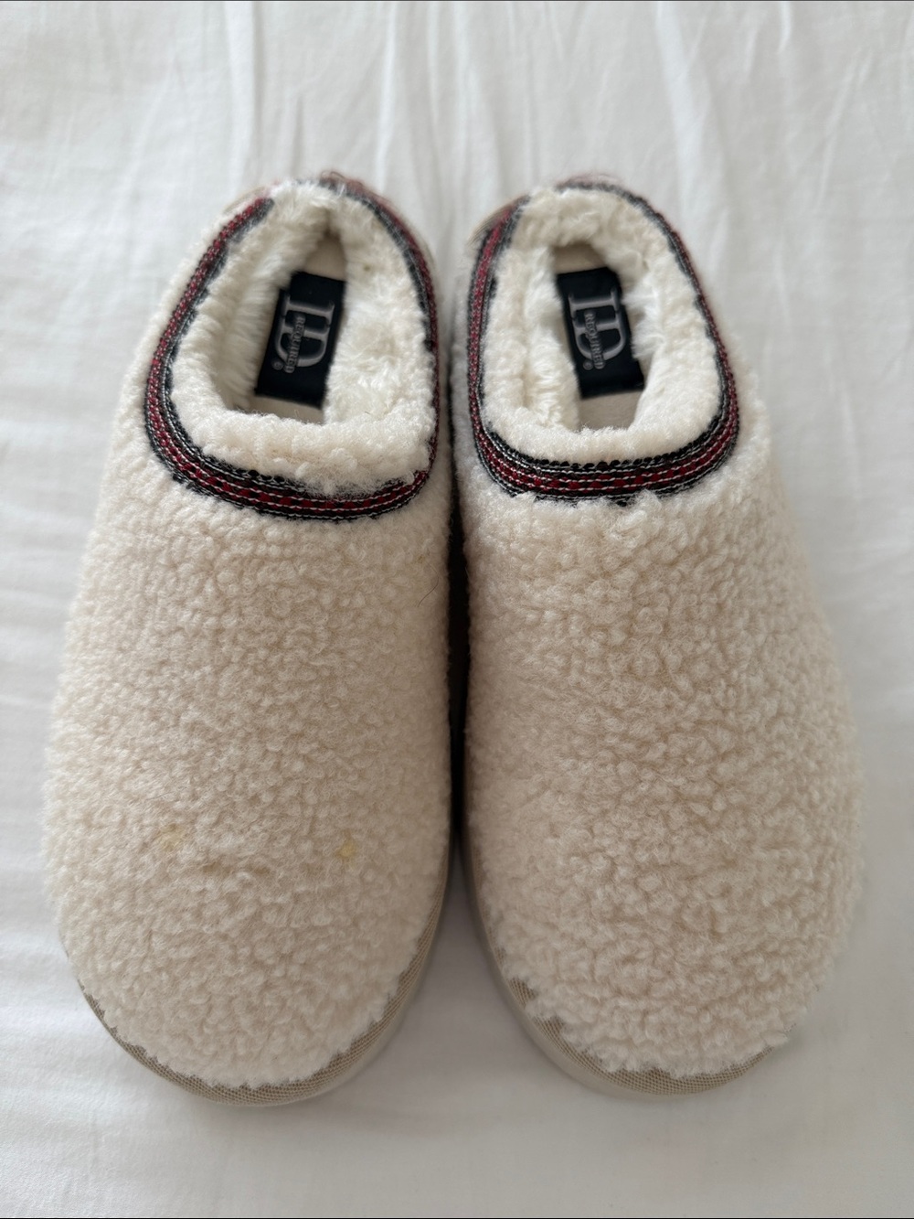 Cozy Cream Sherpa Slip-On House Shoes